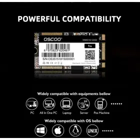 OSCOO ON900B 1TB M.2 PCIe Gen 3*4 NVMe 2242 internal SSD